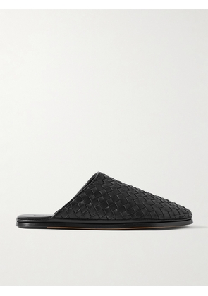 Bottega Veneta - Intrecciato Leather Slippers - Black - IT35,IT36,IT36.5,IT37,IT37.5,IT38,IT38.5,IT39,IT39.5,IT40,IT40.5,IT41