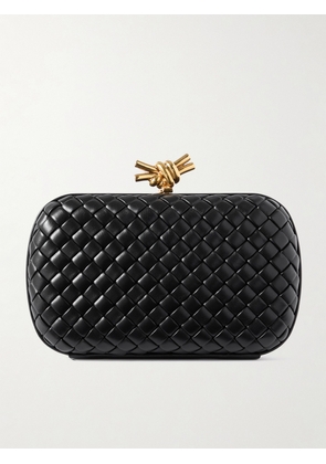 Bottega Veneta - Knot Padded Intrecciato Leather Clutch - Black - One size
