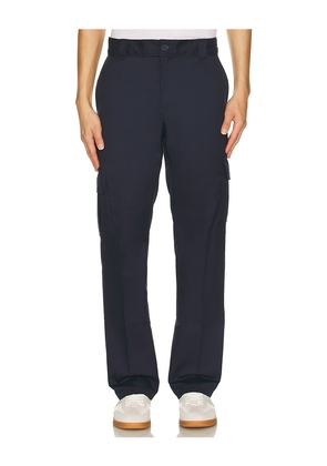 Dickies Regular Fit Straight Leg Cargo Pant in Denim-Dark. Size 30. Also in 36, 32x32, 34x32.