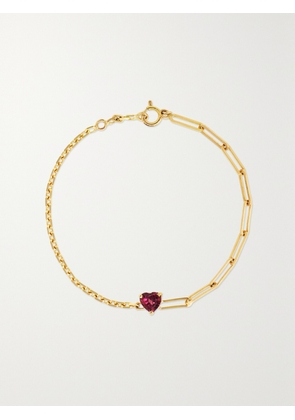 Yvonne Léon - 18-karat Gold Rhodolite Bracelet - One size