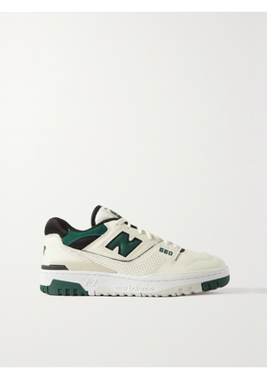 New Balance - 550 Mesh-trimmed Leather Sneakers - Cream - US4,US4.5,US5,US5.5,US6,US6.5,US7,US7.5,US8,US8.5,US9