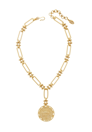 Brinker + Eliza Rhode Necklace in Metallic Gold.