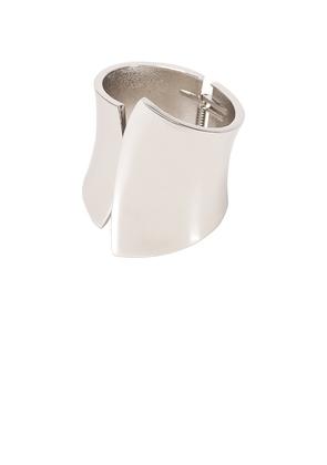 Amber Sceats Willa Cuff Bracelet in Metallic Silver.