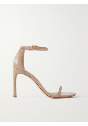 Stuart Weitzman - Nudistsong Patent-leather Sandals - Neutrals - US5,US5.5,US6,US6.5,US7,US7.5,US8,US8.5,US9,US9.5,US10,US10.5,US11,US11.5,US12