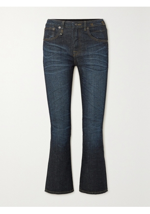R13 - Kick Fit Cropped High-rise Flared Jeans - Blue - 24,25,26,27,28,29,30,31
