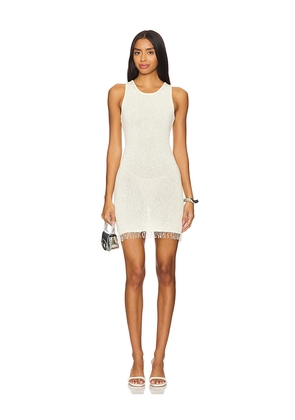 ASTA RESORT Natalia Mini Dress in Ivory. Size M. Also in S, L.