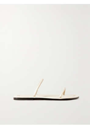 TOTEME - + Net Sustain City Leather Slides - Cream - IT36,IT37,IT38,IT39,IT40,IT41,IT42