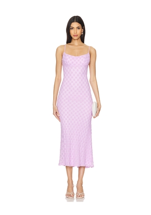 Bardot Adoni Mesh Midi Dress in Lavender. Size 12. Also in 6.