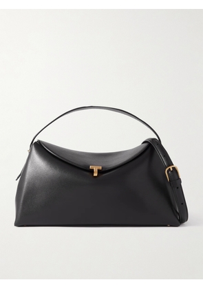TOTEME - T-lock Leather Shoulder Bag - Black - One size