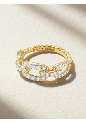David Yurman - Stax 18-karat Gold Diamond Ring - 6,7,8