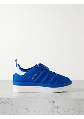 Moncler Genius - + Adidas Originals Campus Leather-trimmed Ripstop Sneakers - Blue - IT36.5,IT37,IT37.5,IT38,IT38.5,IT39.5,IT40,IT40.5,IT41,IT41.5,IT42