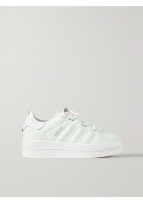 Moncler Genius - + Adidas Originals Campus Leather-trimmed Ripstop Sneakers - White - IT36.5,IT37,IT38,IT38.5,IT39.5,IT40,IT40.5,IT41,IT42