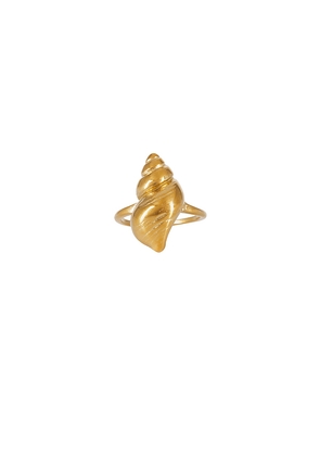 Casa Clara Conch Ring in Metallic Gold.