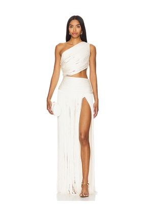 Bronx and Banco Jafari Sierra Sleeveless Gown in White. Size XS. Also in S.