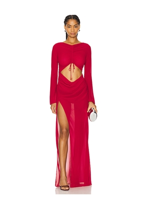 Camila Coelho Rain Maxi Dress in Red. Size M. Also in XXS.
