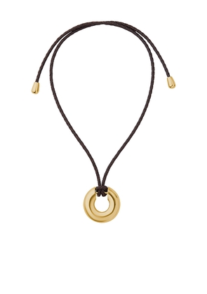 Eliou Charlie Necklace in Metallic Gold.