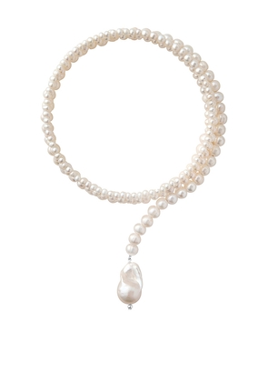 Eliou Pahana Choker Necklace in White.