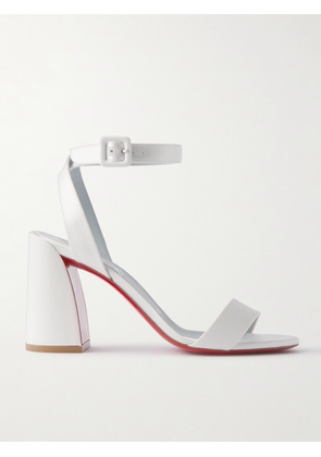 Christian Louboutin - Miss Sabina 85 Satin Sandals - White - IT34,IT35,IT35.5,IT36,IT36.5,IT37,IT37.5,IT38,IT38.5,IT39,IT39.5,IT40,IT40.5,IT41,IT41.5,IT42