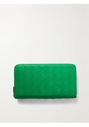 Bottega Veneta - Intrecciato Leather Wallet - Green - One size