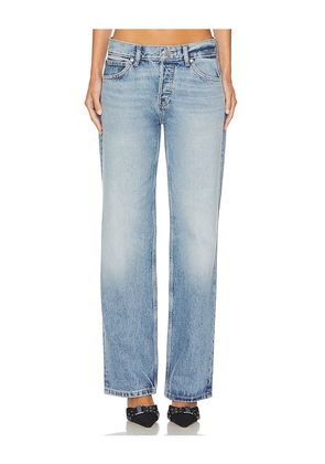 EB Denim Low Rise Baggy Jeans in Denim-Light. Size 23. Also in 27, 29, 30, 31, 32, 33.