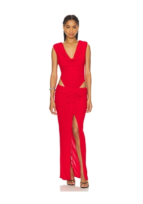 Camila Coelho Caminho Maxi Dress in Red. Size L. Also in M, XL.
