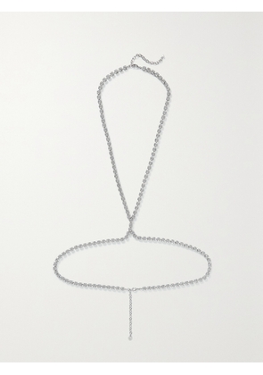 LELET NY - Silver-tone Swarovski Crystal Body Chain - One size