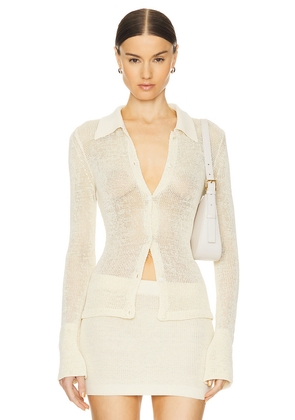 Aya Muse Kivu Cardigan in Ivory. Size L. Also in M.