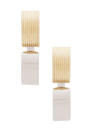 Demarson Everly Earrings in Metallic Gold.
