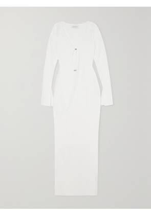 16ARLINGTON - Solaria Stretch-crepe Maxi Dress - White - UK 4,UK 6,UK 8,UK 10,UK 12,UK 14,UK 16