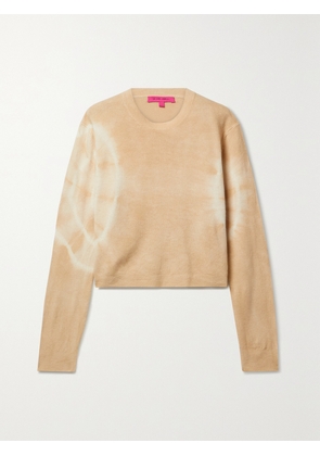 The Elder Statesman - Spiral City Tie-dyed Wool And Cashmere-blend Sweater - Neutrals - x small,small,medium,large