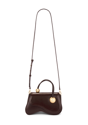 Cult Gaia Kazia Crossbody Bag in Brown.