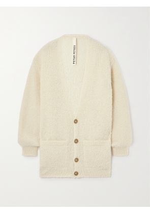 PETAR PETROV - Cashmere, Alpaca And Silk-blend Bouclé Cardigan - Cream - small,medium,large