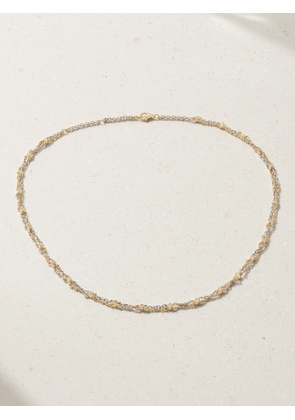 Yvonne Léon - 9-karat White And Yellow Gold Diamond Necklace - One size