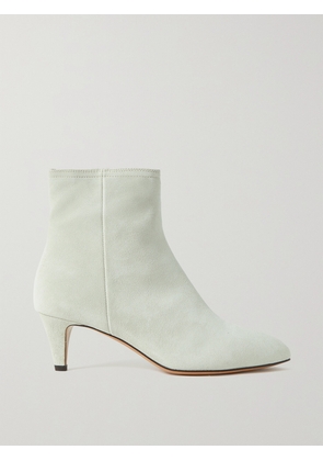 Isabel Marant - Deone Suede Ankle Boots - Ecru - FR35,FR36,FR37,FR38,FR39,FR40,FR41,FR42