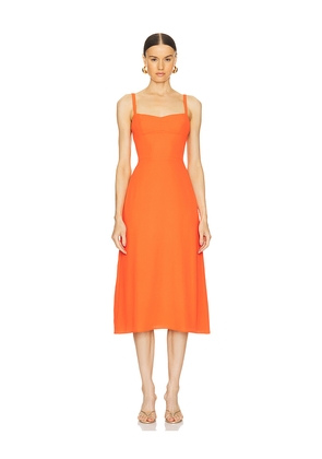 Amanda Uprichard Everglade Dress in Orange. Size L. Also in M, XL.