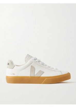 VEJA - Campo Suede-trimmed Textured-leather Sneakers - White - IT35,IT36,IT37,IT38,IT39,IT40,IT41,IT42