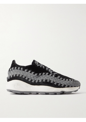 Nike - Air Footscape Grosgrain-trimmed Calf Hair Sneakers - Black - US5,US5.5,US6,US6.5,US7,US7.5,US8,US8.5,US9,US9.5,US10,US10.5,US11