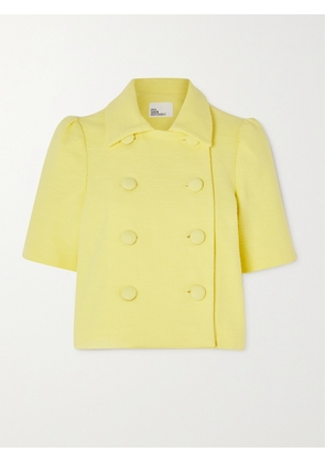 Lisa Marie Fernandez - + Net Sustain Double-breasted Cotton-blend Bouclé Jacket - Yellow - 01,2,3,4