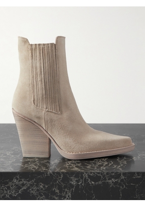Paris Texas - Dallas Suede Ankle Boots - Cream - IT36,IT36.5,IT37,IT37.5,IT38,IT38.5,IT39,IT39.5,IT40,IT40.5,IT41,IT41.5,IT42