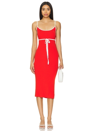 Amanda Uprichard Lucy Knit Dress in Red. Size L. Also in M.