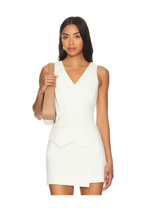 Auteur Studio Indy Vest in Cream. Size M. Also in XS, S.