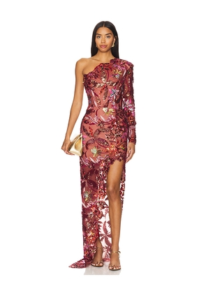 Bronx and Banco Tokyo Maxi Dress in Burgundy. Size M. Also in S.