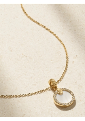 David Yurman - Elements 18-karat Gold, Mother-of-pearl And Diamond Necklace - One size