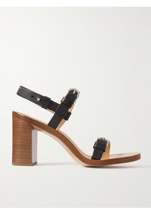 Gabriela Hearst - Miraya Buckled Leather Slingback Sandals - Black - IT35,IT36,IT37,IT37.5,IT38,IT38.5,IT39,IT39.5,IT40,IT40.5,IT41