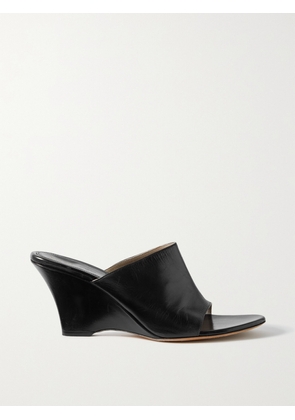 KHAITE - Marion Leather Mules - Black - IT36,IT36.5,IT37,IT37.5,IT38,IT38.5,IT39,IT39.5,IT40,IT40.5,IT41