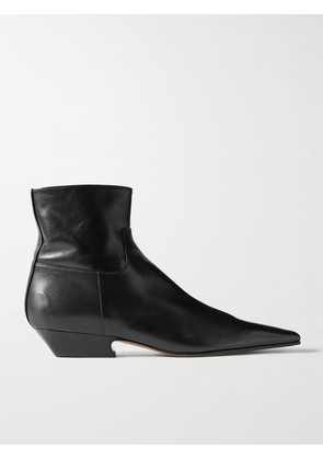 KHAITE - Marfa Leather Ankle Boots - Black - IT36,IT36.5,IT37,IT37.5,IT38,IT38.5,IT39,IT39.5,IT40,IT40.5,IT41