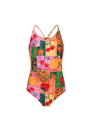 BEACH RIOT Kids Little Julia One Piece Swimsuit in Orange. Size 2. Also in 3/4.