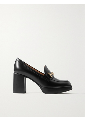 Tod's - Embellished Platform Leather Loafers - Black - IT35,IT36,IT36.5,IT37,IT37.5,IT38,IT38.5,IT39,IT39.5,IT40,IT40.5,IT41,IT41.5