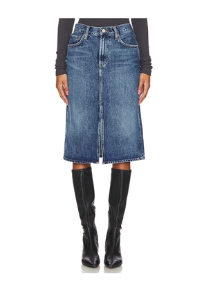 AGOLDE Gaia Skirt in Denim-Medium. Size 24. Also in 25.