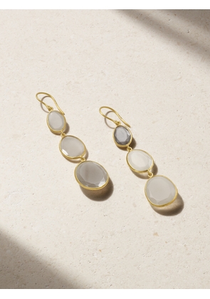 Pippa Small - 18-karat Gold Moonstone Earrings - One size